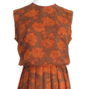 Vintage 1960s autumn dress